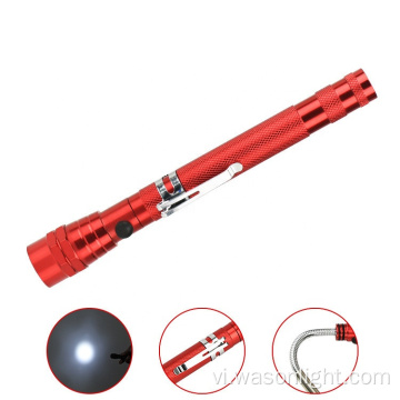 Công cụ bán tải từ tính kính thiên văn OEM OEM với đèn LED sáng linh hoạt Pick Up LED đèn pin với cổ có thể mở rộng